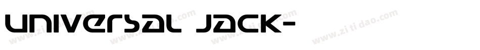 Universal Jack字体转换